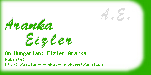 aranka eizler business card